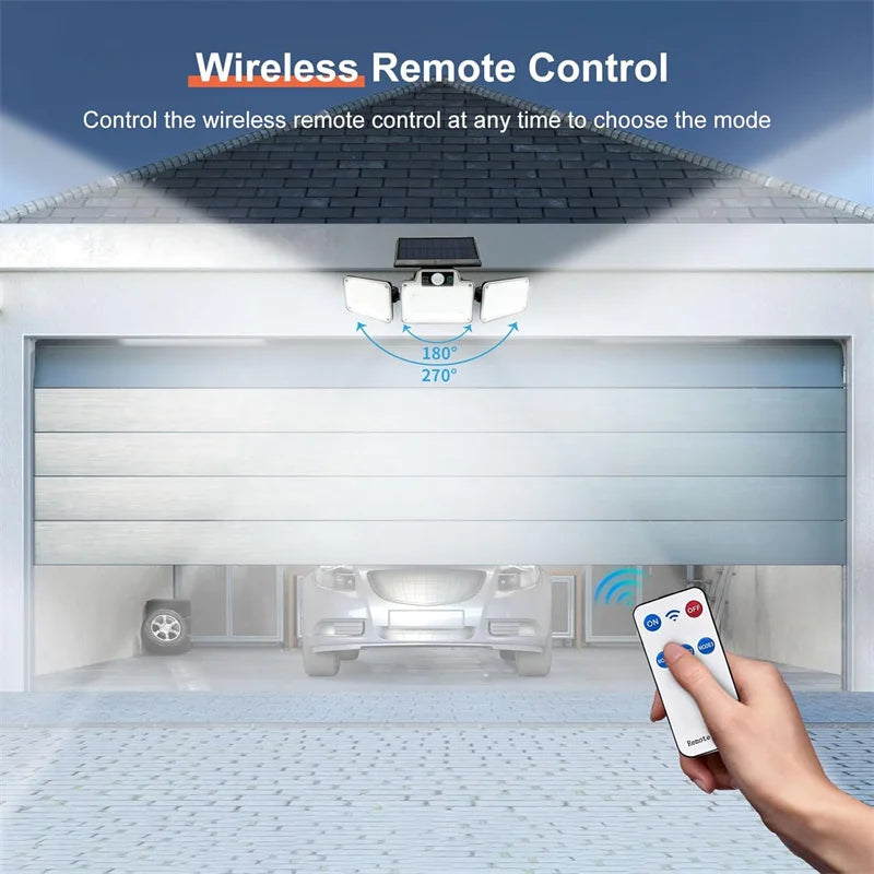 LED Solar Lights for Outside,Solar Lights Outdoor with Motion Sensor,IP65 Waterproof Wireless Security LED Wall Lamp for Garden