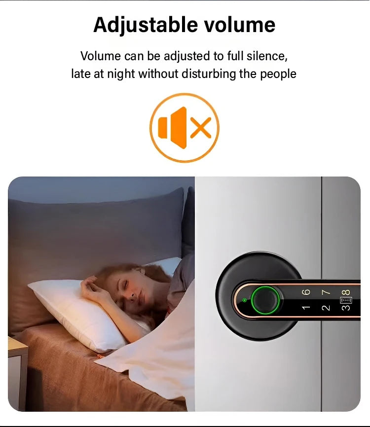 Smart Life App Wifi Remote Control Smart Fingerprint Password Rfid Ic Card Lock Dead Bolt For Indoor Home Wooden Metal Door