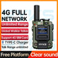 4G Walkie Talkie 5000Km 200 Channels Personalized Names Audio Playback Global Ptt Type C Charger Long Range Ham Two Way Radio