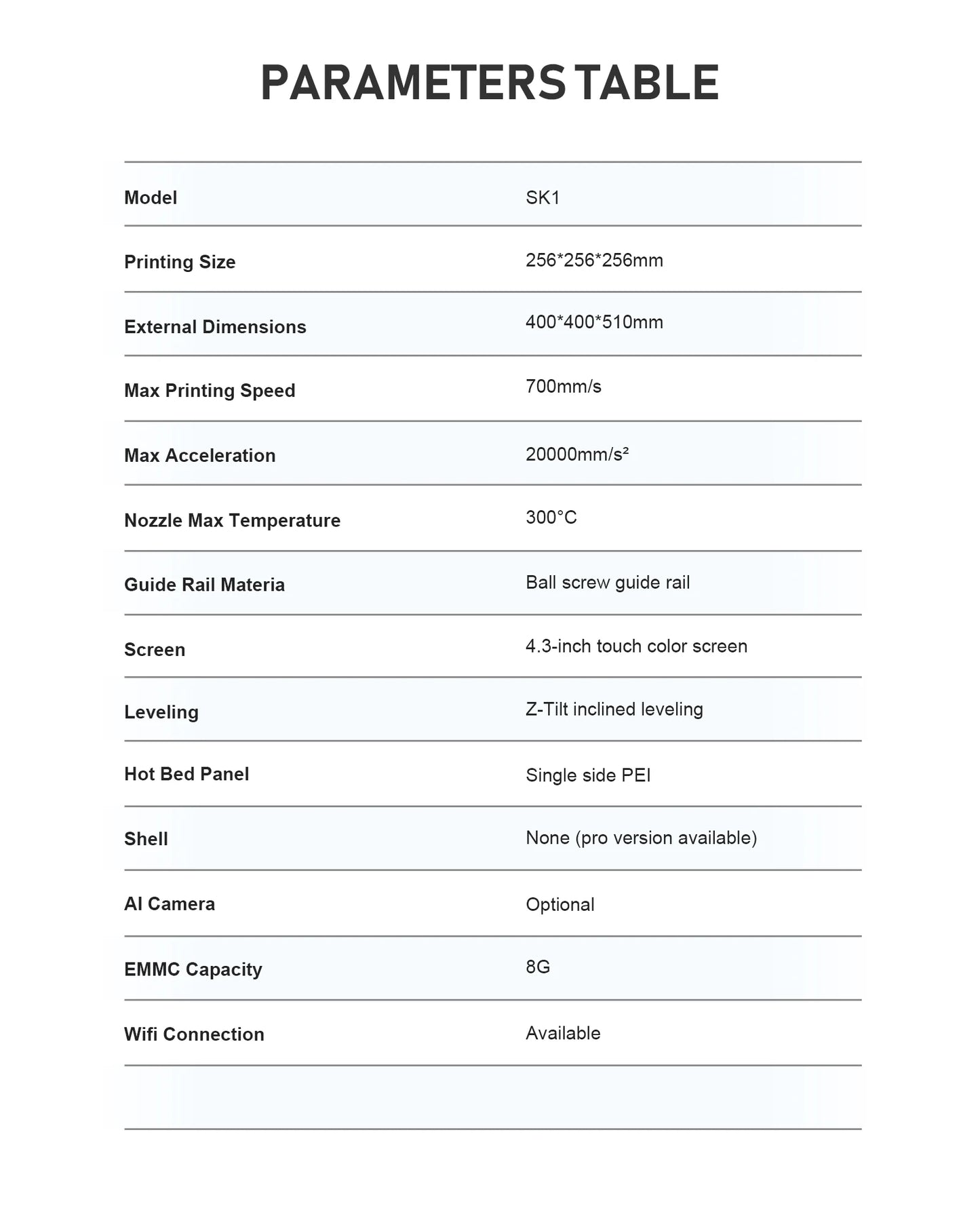 TWOTREES SK1 CoreXY 3D Printer 700mm/s Klipper Automatic Leveling Industrial 3D Printer Machine Metal 3D Impresora