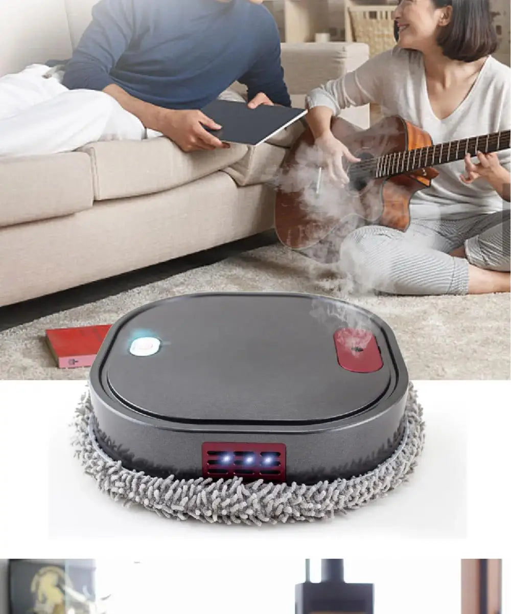Intelligent Robot 3 in1 Dry Wet Sweep Mop Robot Vacuum Cleaner Rechargeable Smart Mopping Robot Spray Cleaner Home Mopping Robot