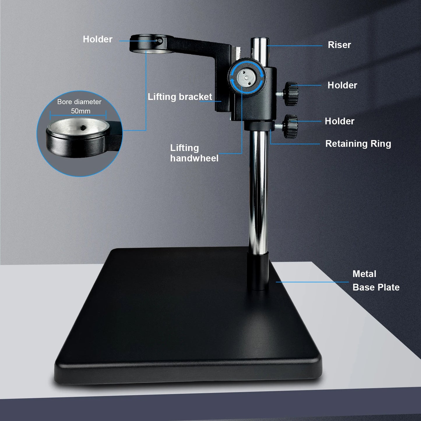 4K ULTRA Electronic Digital  Microscope  48MP USB HDMI Soldering Camera 130X 150X 180X C-Mount Zoom Lens For PCB Repair Tools