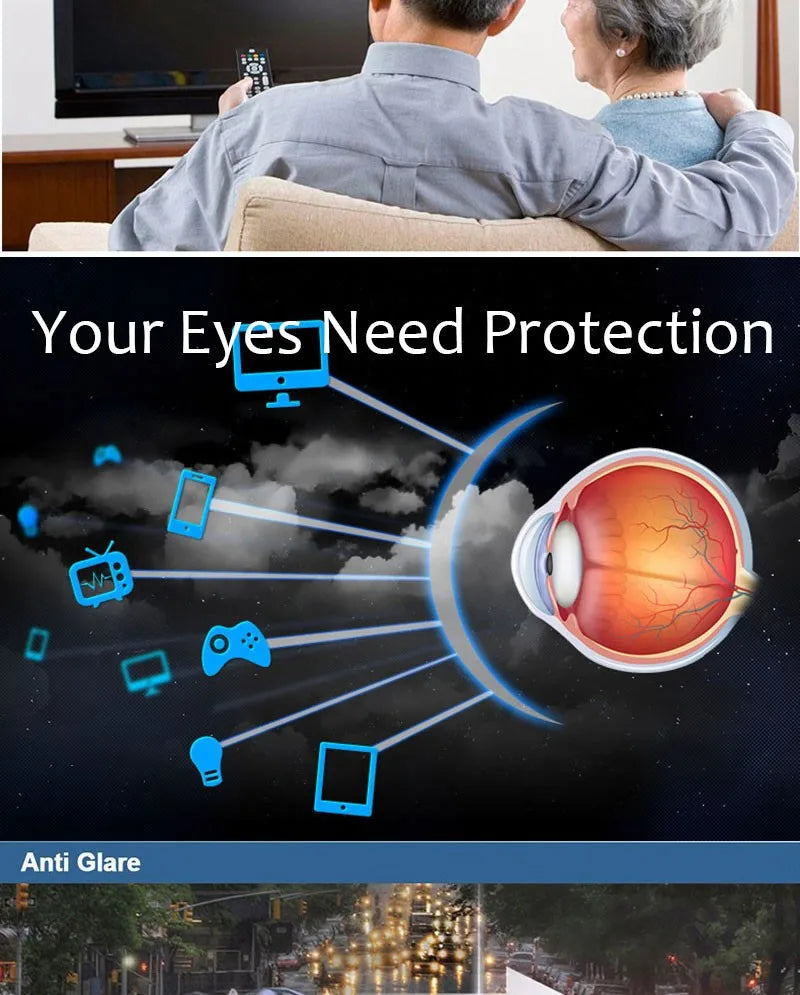 1.56 Anti-Blue Ray Single Vision Aspheric Optical Lenses Prescription Vision Correction Computer Reading Lens for women and men