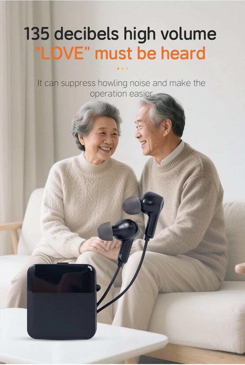 digital earphones wireless home elderly hearing aid headset loud universal rechargeable hearing amplifier bluetooth earphone