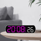 Voice Activated Multifunction Digital Alarm Clock LED Timer Clock 12/24H Temperature Date Display Desktop Alarm Clock Night Mode