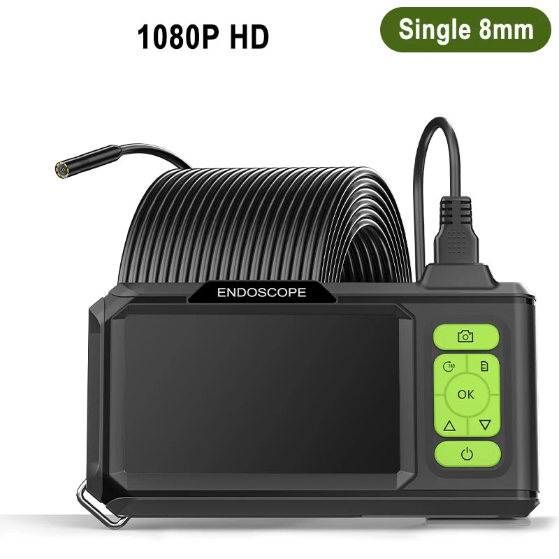 Industrial Endoscope 4.3'' IPS Screen Autofocus Camera HD1080P Single Dual Triple Lens USB Probe Car Inspection Borescope LEDs