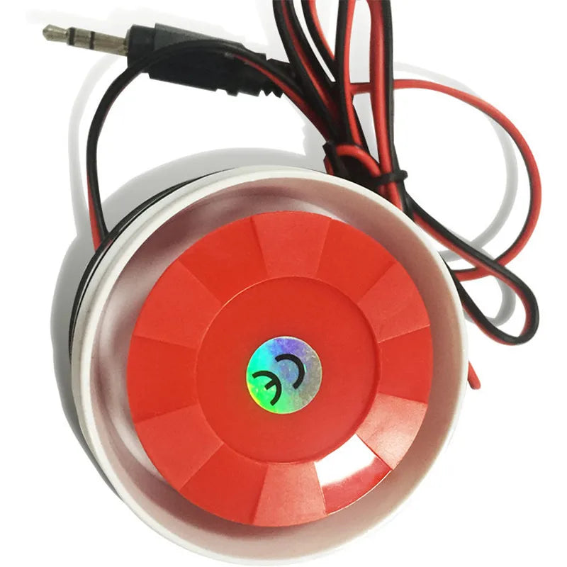 Loud Siren Alarm Indoor 120dB Wired Home Security Alarm Anti-Theft For Family Elevator ATM DC 12V ABS Material