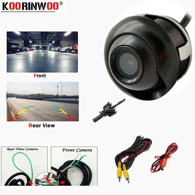 Cars 360 Camera HD Video RCA System Vehicle Switch Koorinwoo Backup Security Rear View Cam Front Camera Aotu Parking Accesorries