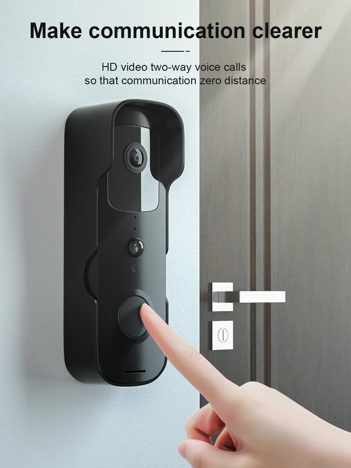 Smart Video Doorbell Waterproof Night Vision Door Viewer 1080P FHD Camera Digital Visual Intercom WIFI 2.4G Tuya Door Bell