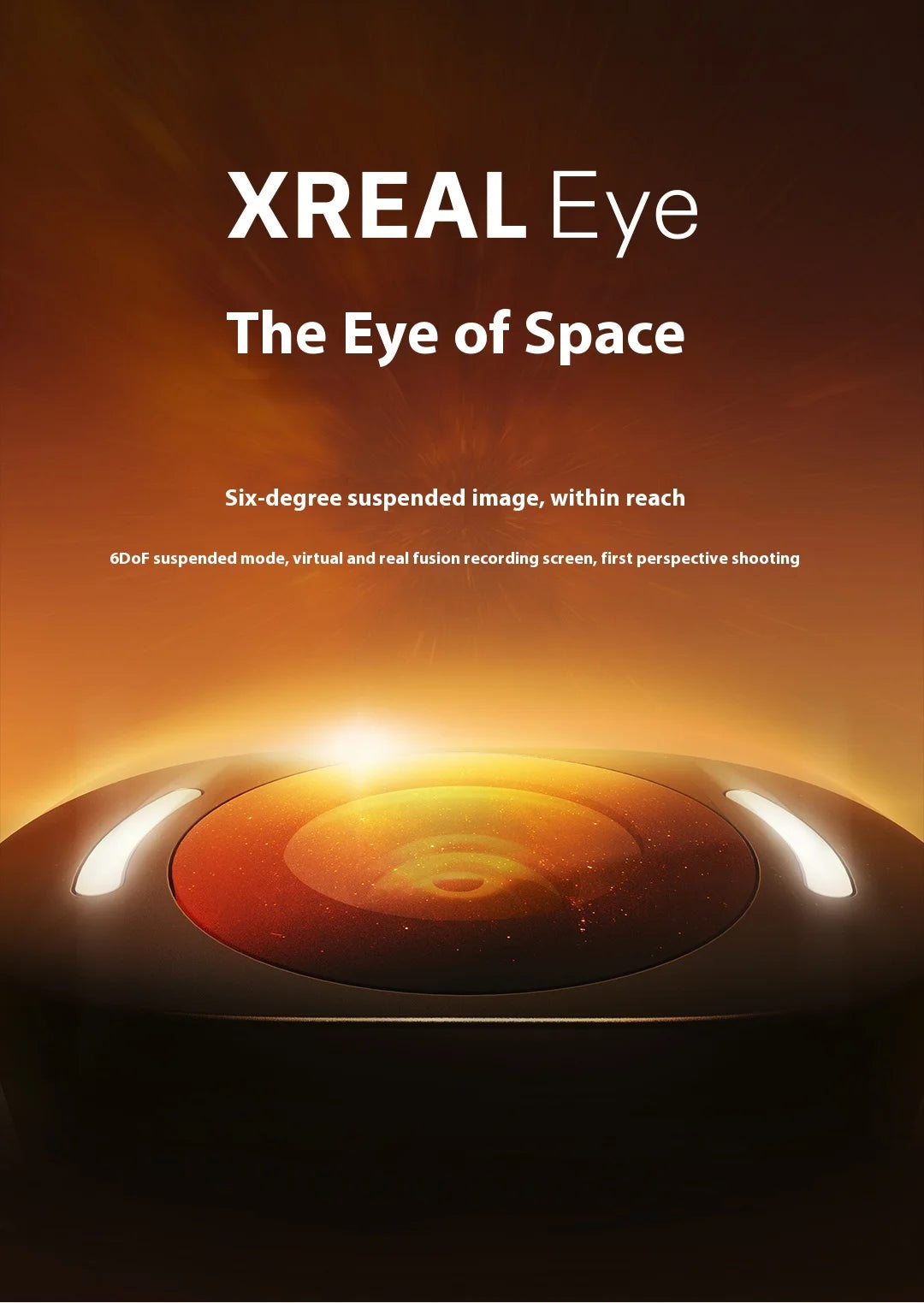XREAL Eye 6DoF suspension mode virtual and real fusion screen recording first-person perspective shooting custom accessories