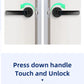 XSDTS Smart Door Lock Handle With Fingerprint Key card Digital Door Lock Keypad Key Entry electronic lock Do Brasil Sem taxas