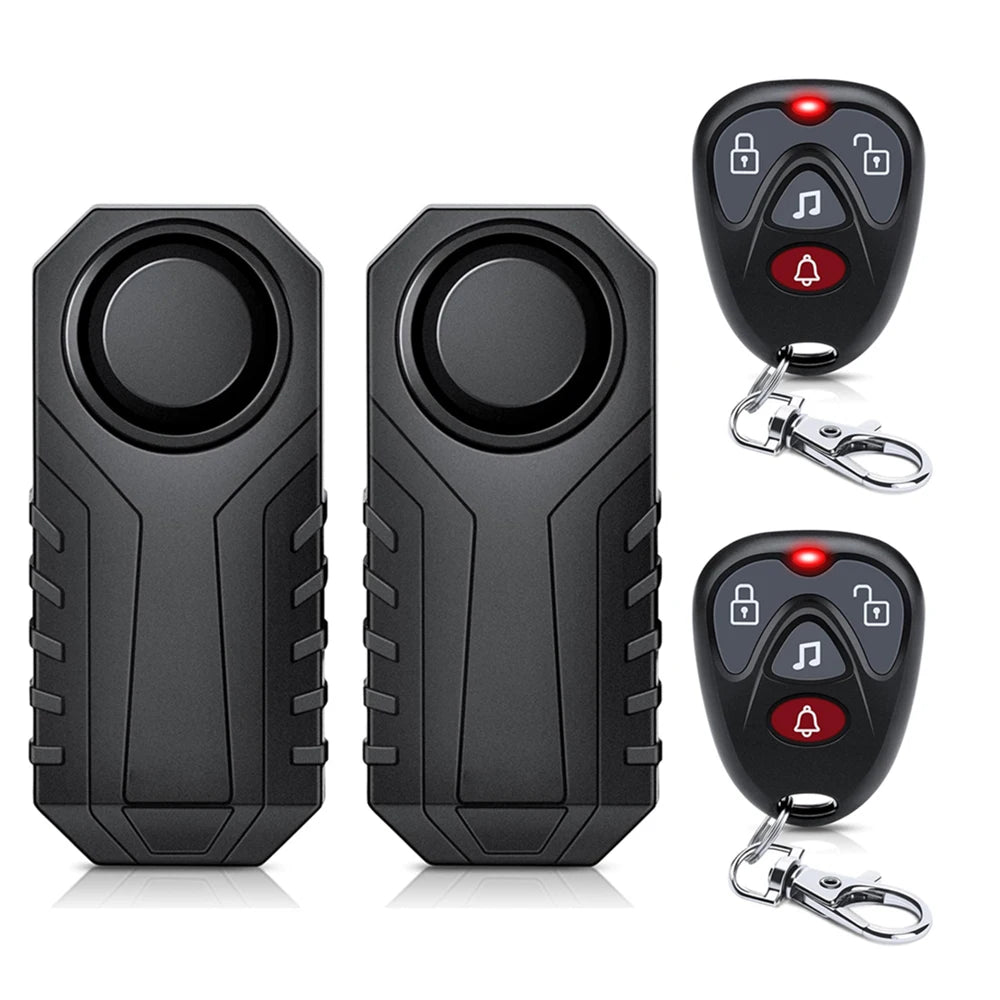 Awapow Bicycle Alarm 113dB Waterproof Motorcycle Security Burglar Wireless Remote Control Electric Scooter Bike Anti theft Alarm