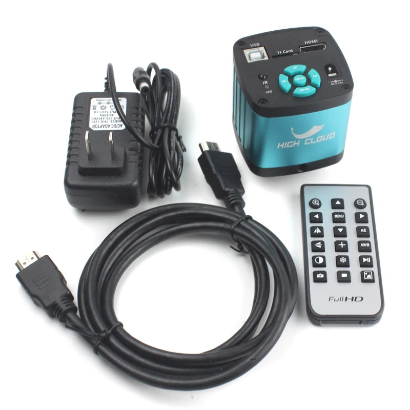 48MP 4K 1080P HDMI USB Industrial Video Digital Microscope Camera 130X Zoom C Mount Lens Cantilever stand For Repair Soldering