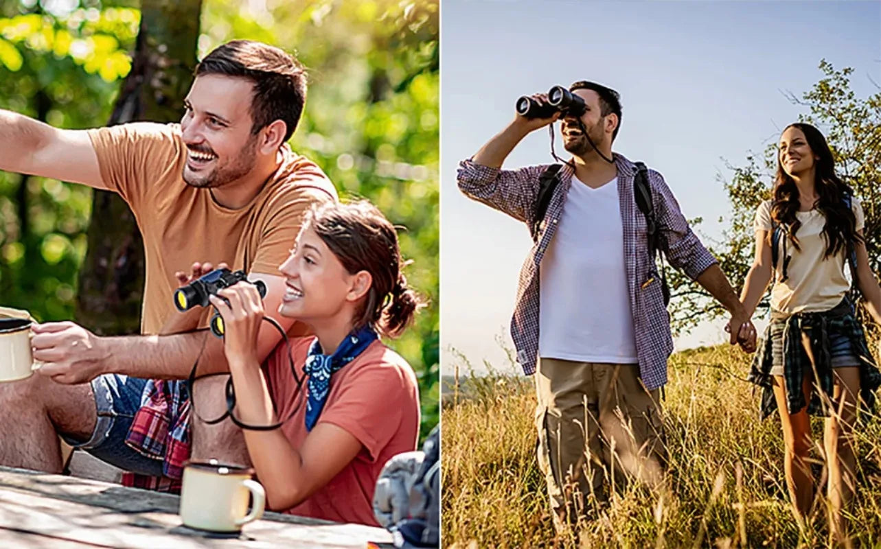 Adult high-definition binoculars with clear field of view and weak light, large bird-watching viewing glasses