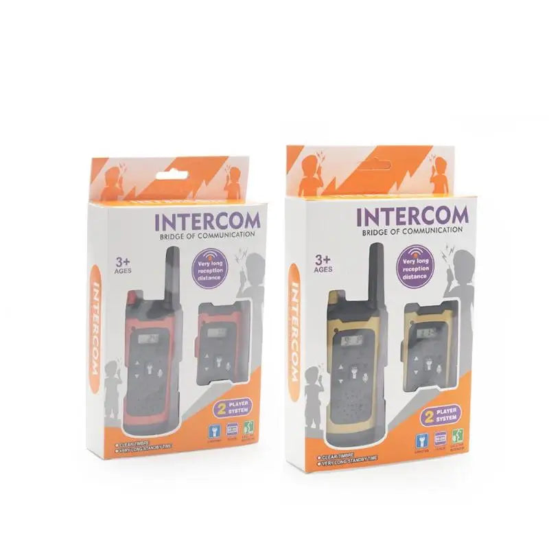 Long Range Electronic Toy LED Kids Walkie Talkies Handheld 2 Way Radio for Wireless Communication and Fun Learning
