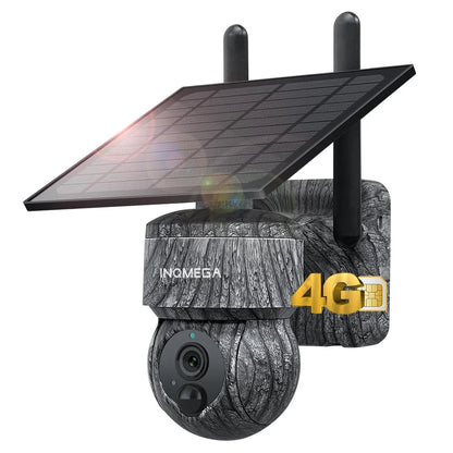 4G Solar Security Camera Outdoor 360° PTZ Security Camera Wireless WIFI 3MP Night Vision PIR Motion Detection Video Waterproof