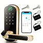 Smart Fingerprint Door Lock App Remote Control Keyless WIFI Digital Touchscreen Lock IP67 NFC Waterproof with 2 IC Cards