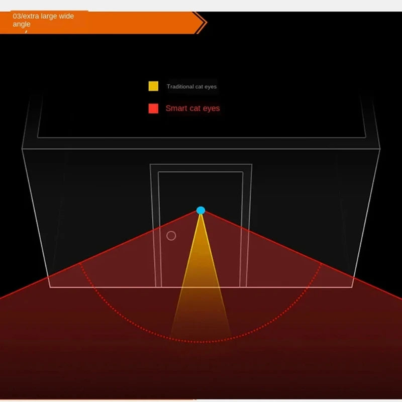 Digital LCD 2.8Inch Video Doorbell Peephole Viewer Door Eye Monitoring Camera 90 Degree Doorbell Motion Detection Eye Durable A