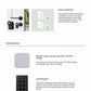 Smart Door Lock with Tuya App Aluminum Bluetooth Smartlock for Glass Aluminum and Wood Door Smartphone Compatible