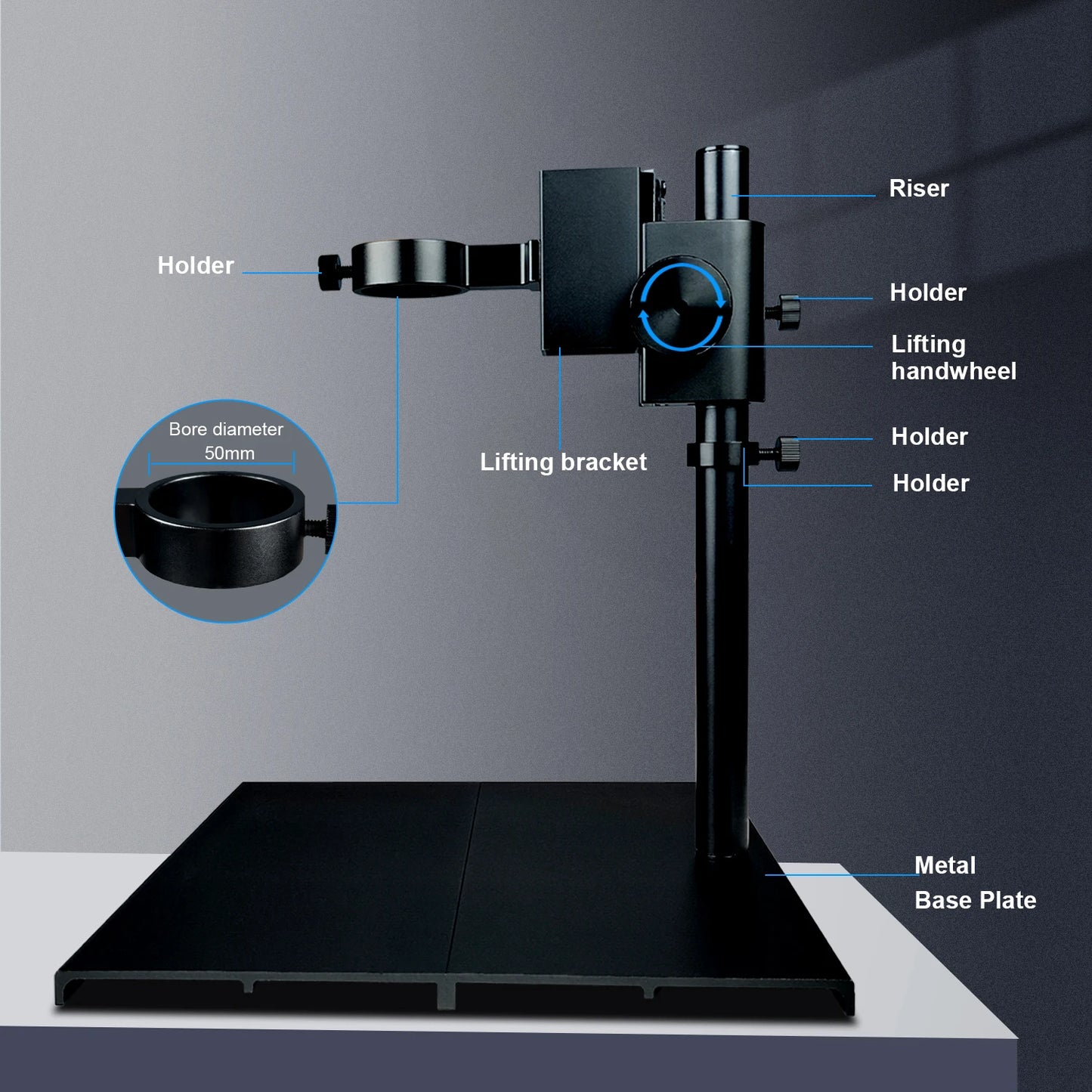 4K ULTRA Electronic Digital  Microscope  48MP USB HDMI Soldering Camera 130X 150X 180X C-Mount Zoom Lens For PCB Repair Tools