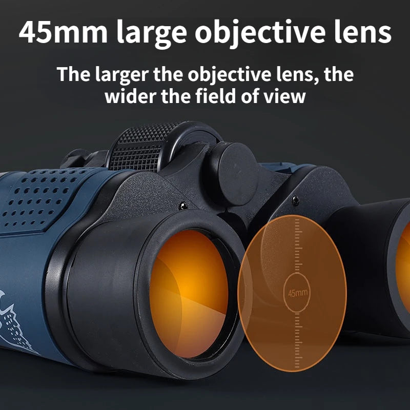 Camping Binoculars 60X60 Long Range 15000m HD High Power Telescope Tourism Binoculars Long Range Powerful Binoculars Hunting