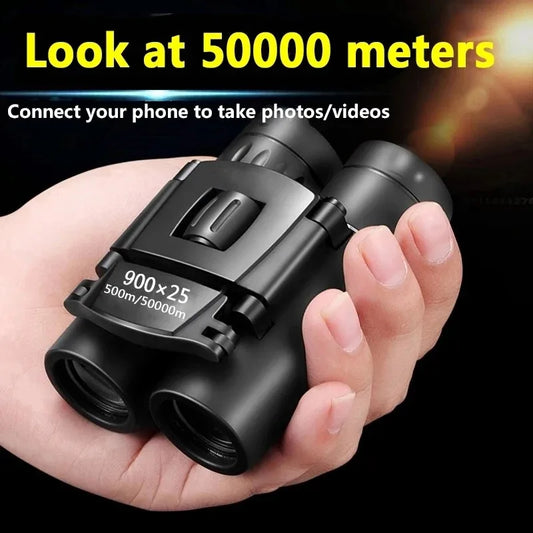 900*25 Binoculars - HD High Power Professional Handheld, Portable for Outdoor Use with Phone Photography Function