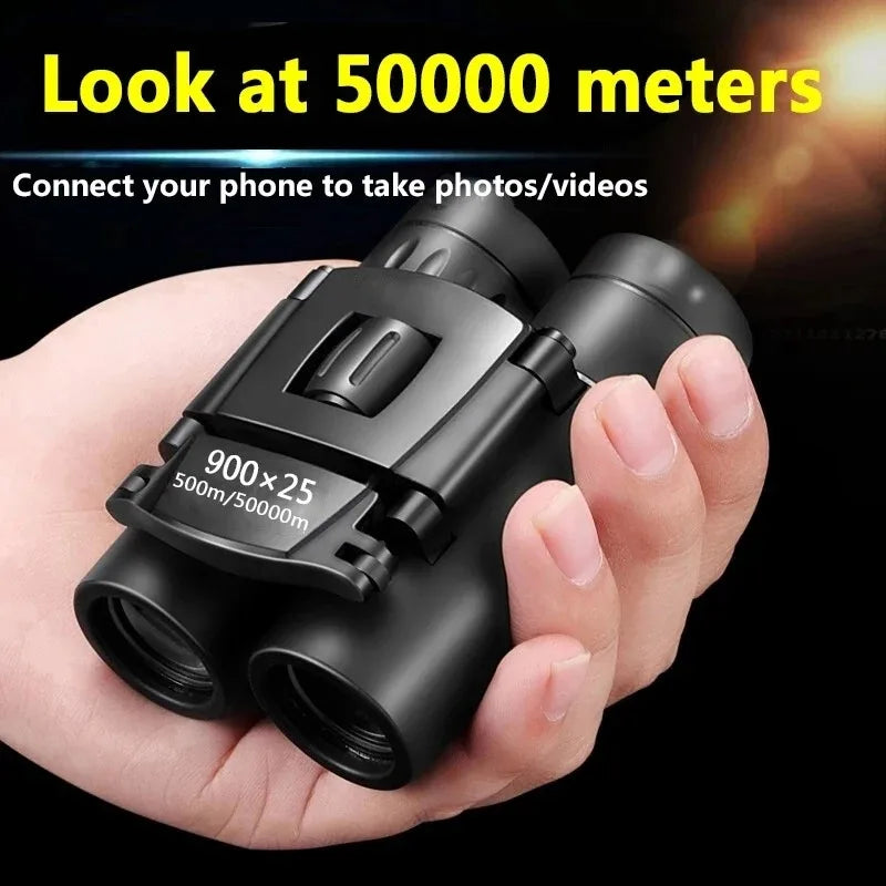 900*25 Binoculars - HD High Power Professional Handheld, Portable for Outdoor Use with Phone Photography Function