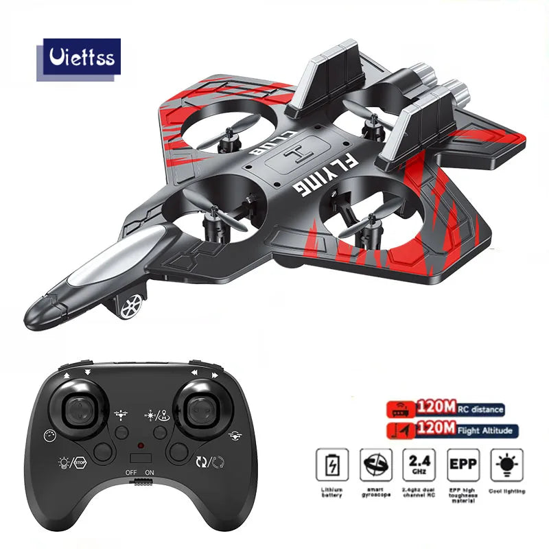 New CZ01 Glider Flying Helicopter RC Hobby Jet Plane 2.4G Stunt Remote Control Foam Fighter Airplane Toy Drone With Light