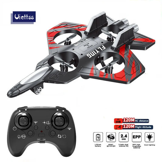 New CZ01 Glider Flying Helicopter RC Hobby Jet Plane 2.4G Stunt Remote Control Foam Fighter Airplane Toy Drone With Light