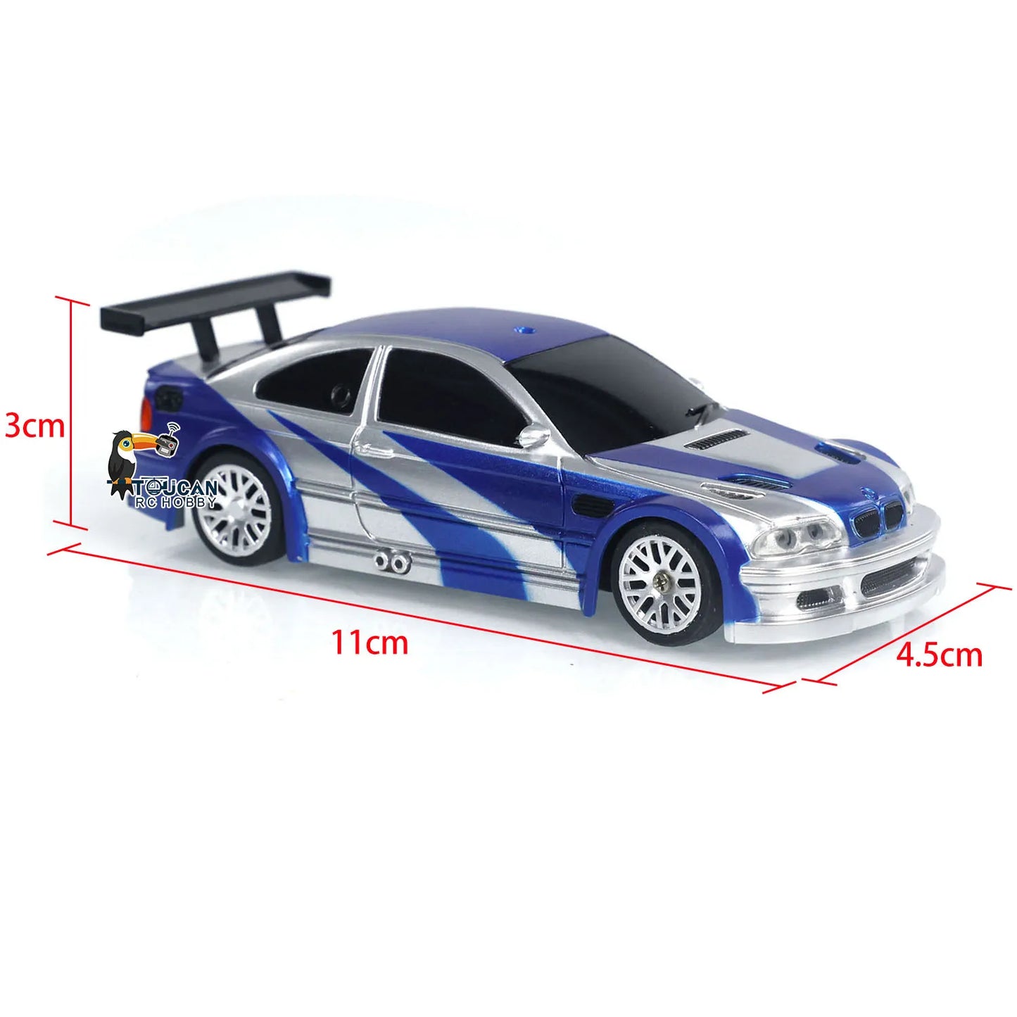 RTR RC Dift Race Car 1/43 Scale 4WD Gyro Four-wheel Drive Radio Control High Speed Model 2.4G Racing Drifting Cars Gifts Toys