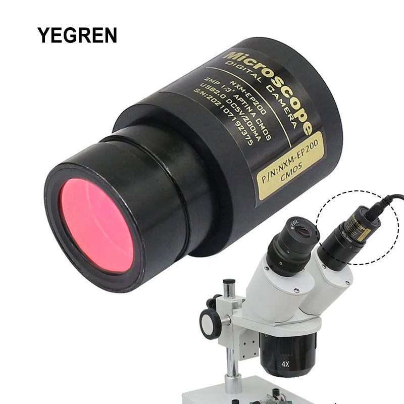 Microscope Electronic Eyepiece 2.0MP CMOS USB Camera Mounting Diameter 23.2mm 30mm 30.5mm for Bio-microscope Stereo Microscope