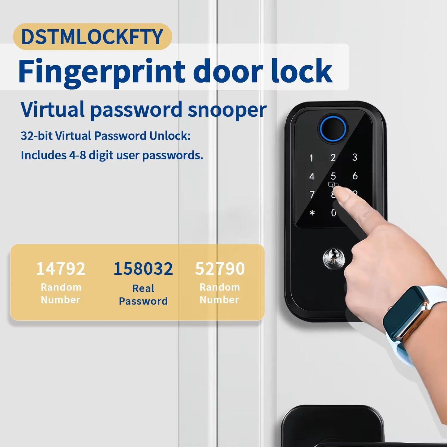 TTLOCK Smart Lock, Fingerprint Door Lock, 7-in-1 Keyless Entry Door Lock with App Control,  Smart Smart Deadbolt for home house