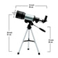 Professional Astronomical Telescope F30070 F36050 Monocular High Power 150x Zoom Portable with Tripod for Moon Stars Watching