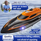 RC Boat, 2.4GHz RC Boats For Pool And Lakes, Boat Bath Toys, 25km/h High Speed Ultra-distance control LED Light Speedboat