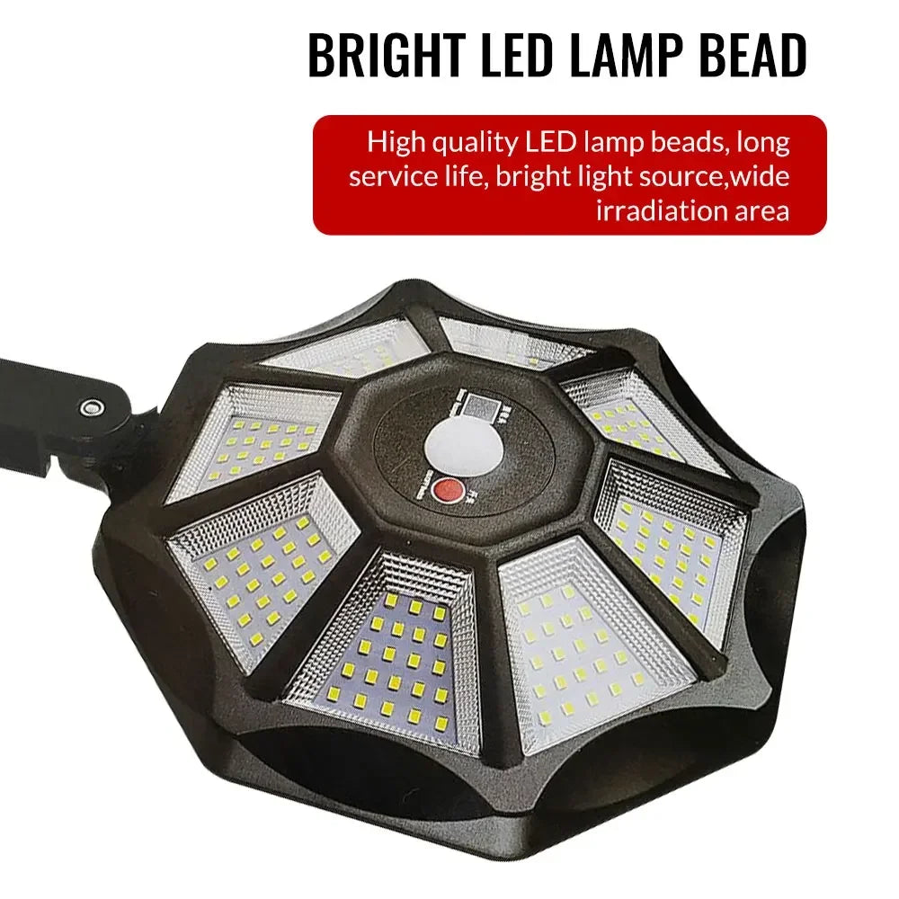 168 LED Solar Lights 12h Lighting Security Flood Lights Outdoor Motion Sensor Waterproof Garden Yard Street Lamp Waterproof