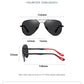 0 -0.5 -0.75 To -6 Night Vision Lens Oval Prescription Sunglasses Men Polarized Metal Driving Anti-Glare Nearsighted Sun Glasses