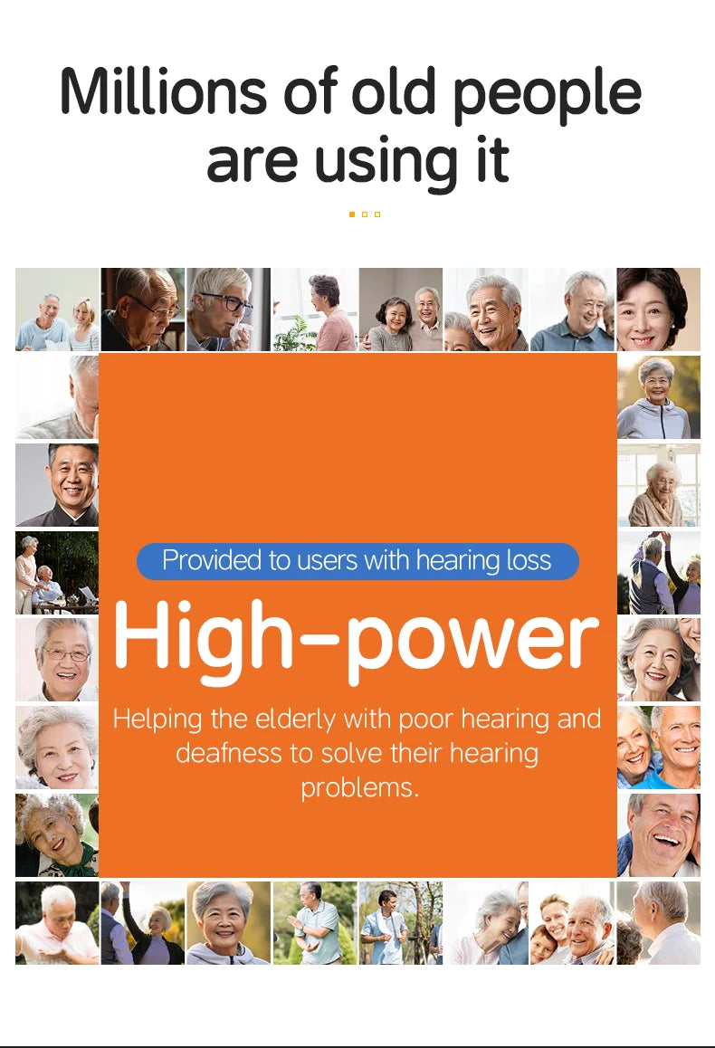 digital earphones wireless home elderly hearing aid headset loud universal rechargeable hearing amplifier bluetooth earphone