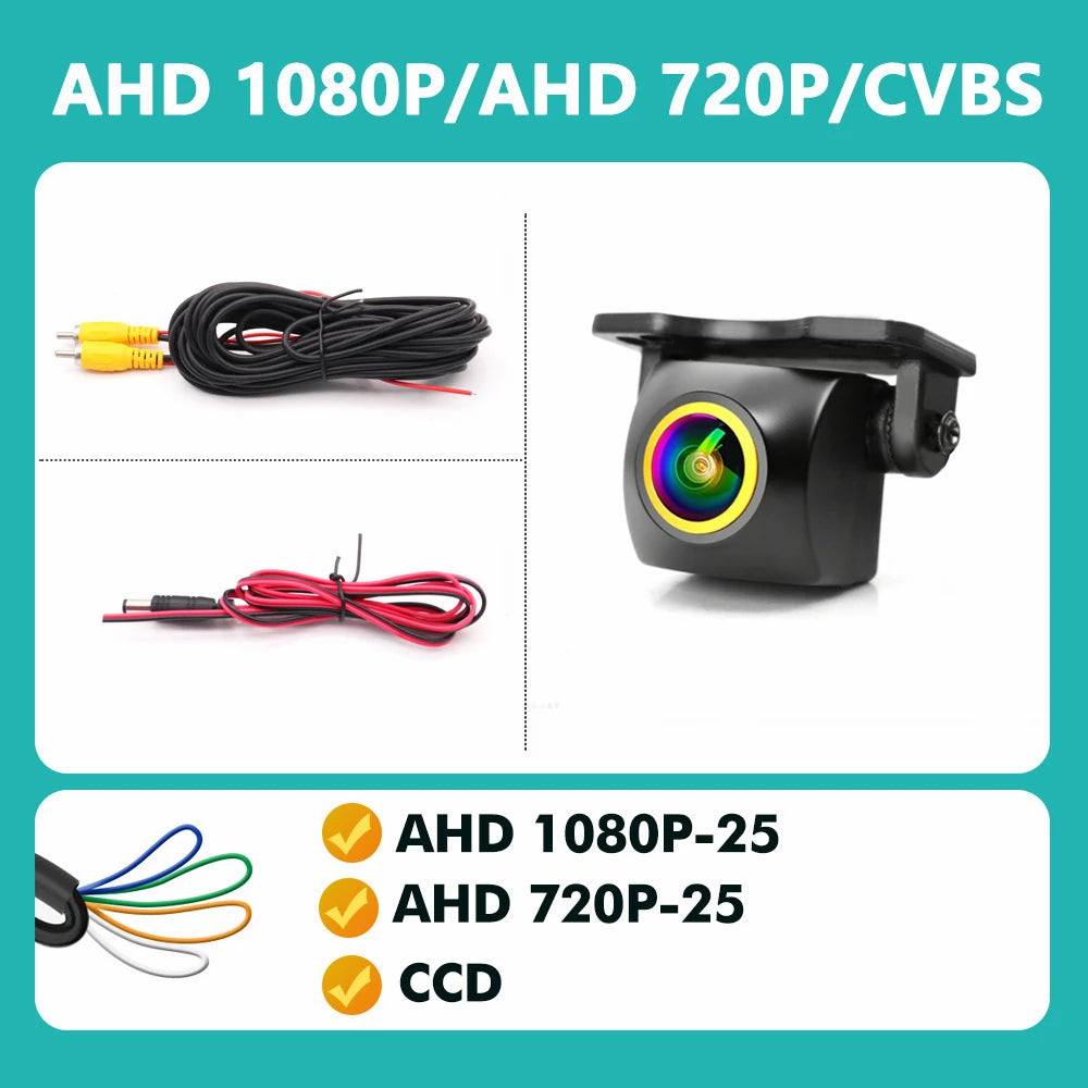 AHD 1080P CVBS Night Vision IP68 Waterproof 170 Degree Fish Eye Lens Backup Rear View Camera For Vehicle Monitor Android