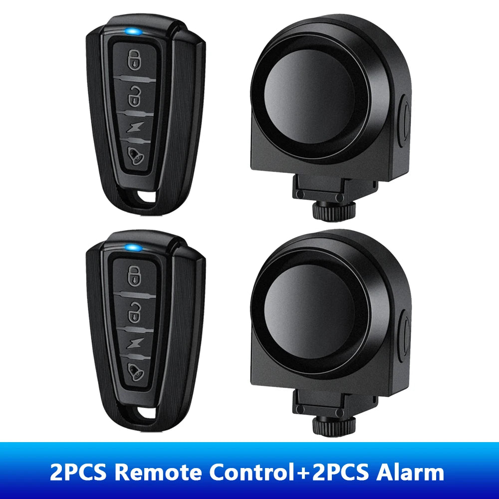 Hollarm Bicycle Vibration Alarm Wireless Motorcycle Alarm Anti-theft USB Rechargeable Remote Control Security System Waterproof