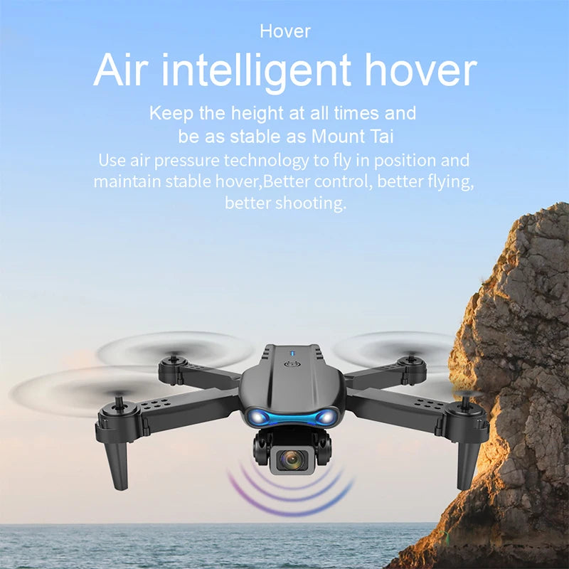 2024 New Drone With 4K Professional Camera High-Definition Dual Camera Lens Long Battery Life LED Night Flight Lights Toy Gift