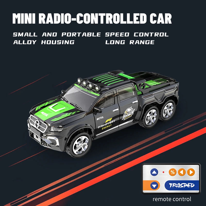 New RC Car MINI Alloy 1/64 Remote Control Car Convenient to Carry 60 Minutes of Work Time Children's Gifts Electronic Toys