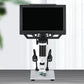 DDCAMERA 9-INCH LCD Digital Microscope 12MP 1600X Coin Microscopes With Metal Stand 1080P Microscopes Camera for Plant/Rock