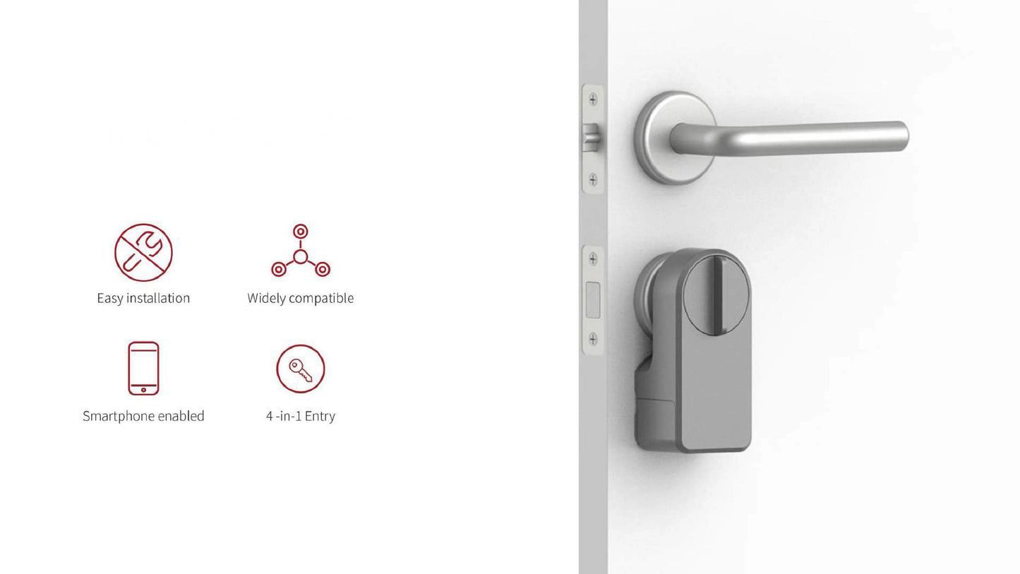 GIMDOW Bluetooth-compatible smart door lock can smart key/password /APP unlock with Tuya smart or smart life APP Electronic Lock
