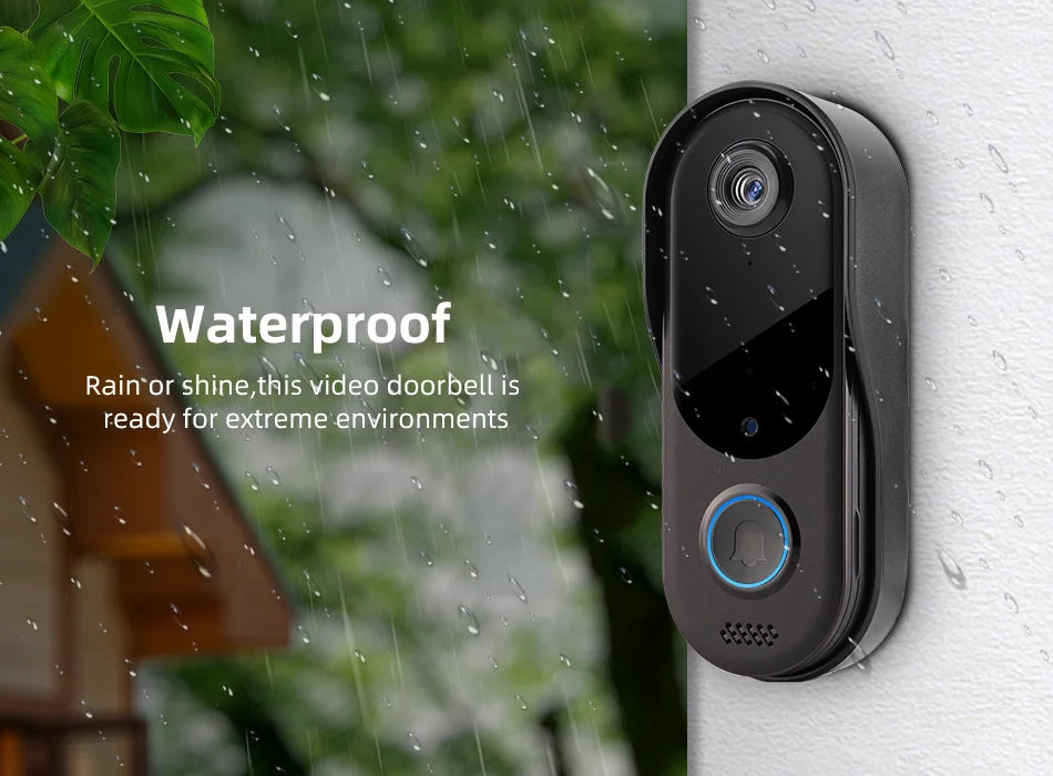 WiFi Video Intercom Outdoor Door bell Camera Smart Home Security Wireless WiFi Doorbell 2-Way Audio Night Vision Doorbell Camera