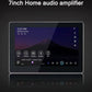 Smart home audio system 7 inch touch screen in wall amplifier WIFI Bluetooths sound music player ALEXA control panel Stereo Amp