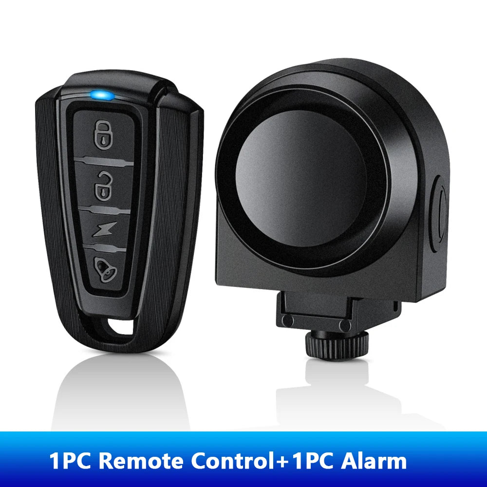 Hollarm Bicycle Vibration Alarm Wireless Motorcycle Alarm Anti-theft USB Rechargeable Remote Control Security System Waterproof