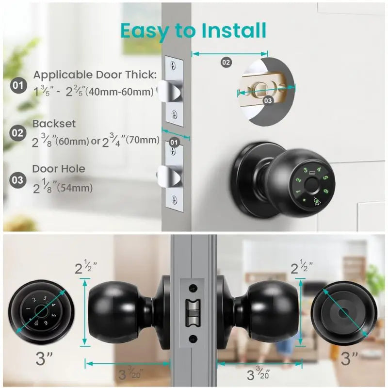 smart home lock frigerprint door lock digital bedroom door lock smart door handle electronic  Keyless Thumbprint Entry tuya