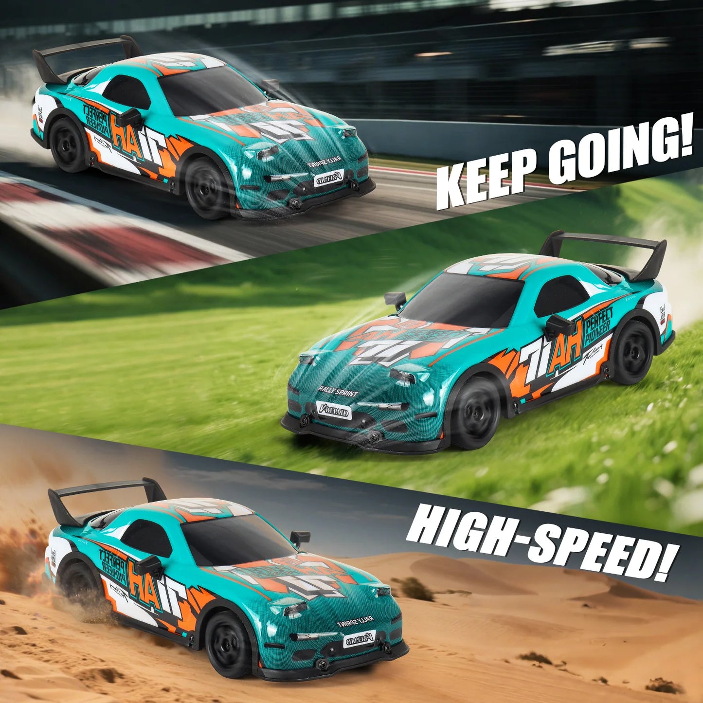 Rc Cars Drift Racing 1:18 High Speed Radio Control Car Remote Control Car 2.4G Wireless Colorful Light Portable Toys for Boys