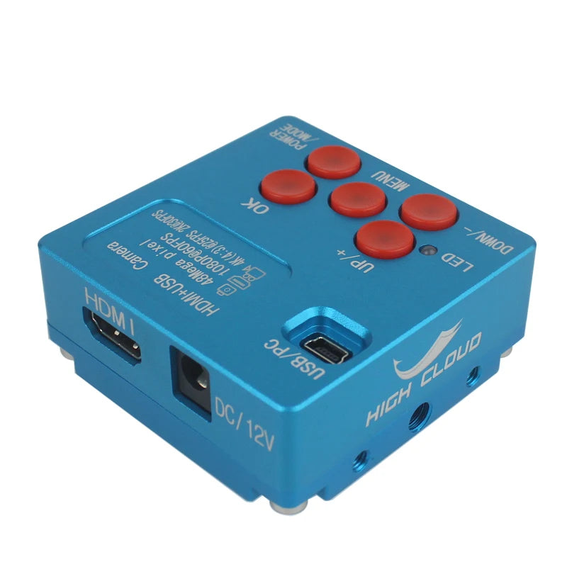 48MP 4K 1080P HDMI USB Industrial Video Digital Microscope Camera 130X Zoom C Mount Lens Cantilever stand For Repair Soldering