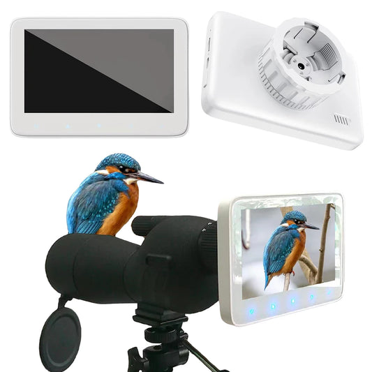 HD Electronic Eyepiece Camera 5-Inch Screen Telescope Electronic Eyepiece 5X Digital Zoom for Bird-Watching Lunar Astronomy
